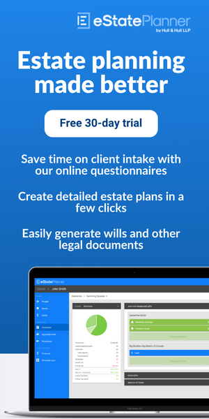 Estate planning made better. Free 30-day trail. Save time client intake with our online questionnaires. Create detailed estate plans in a few clicks. Easily generate wills and other legal documents. eStatePlanner