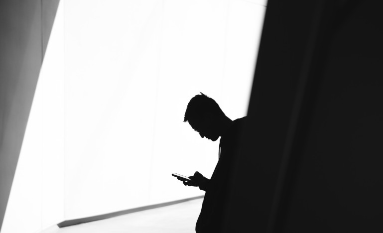 Man on phone