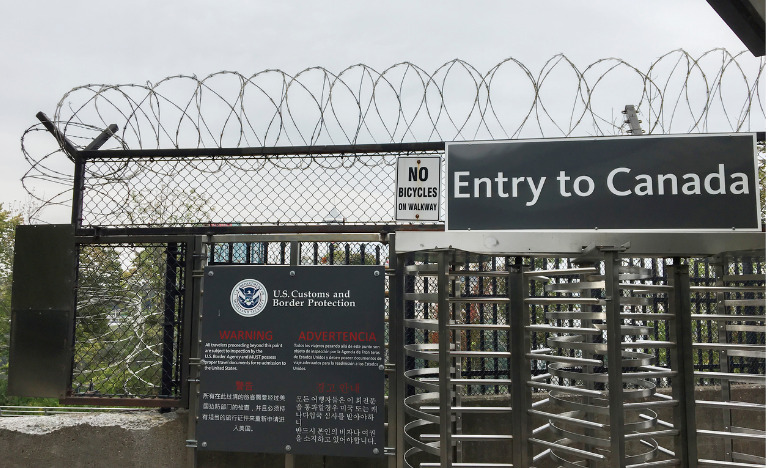 border and checkpoint