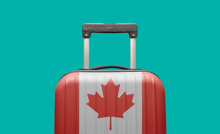 Canada suitcase