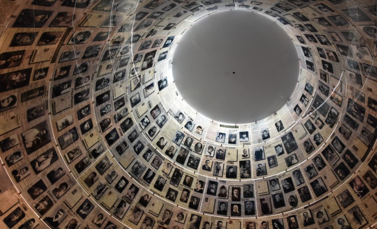 The Hall of Names in Yad Vashem, Jerusalem