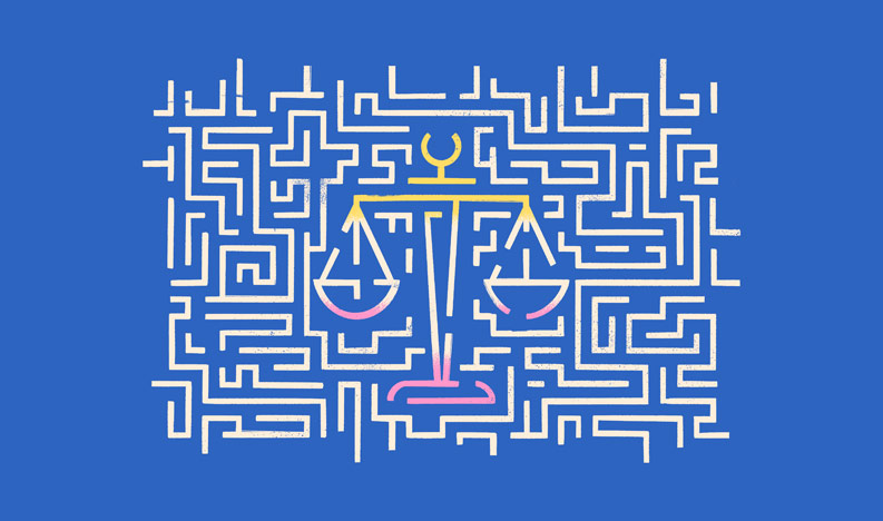 Maze representing access to justice