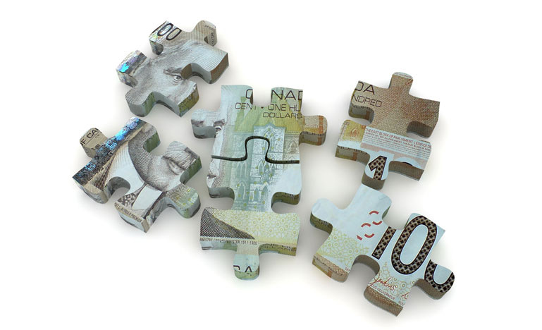 Canadian dollar money puzzle