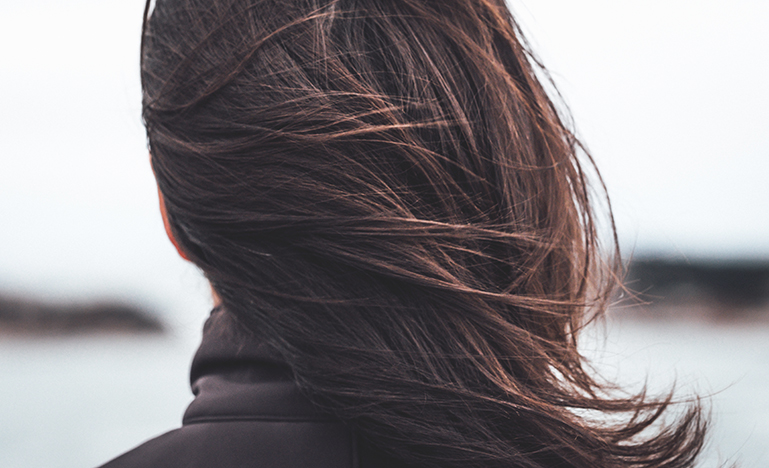 Back of woman's hair