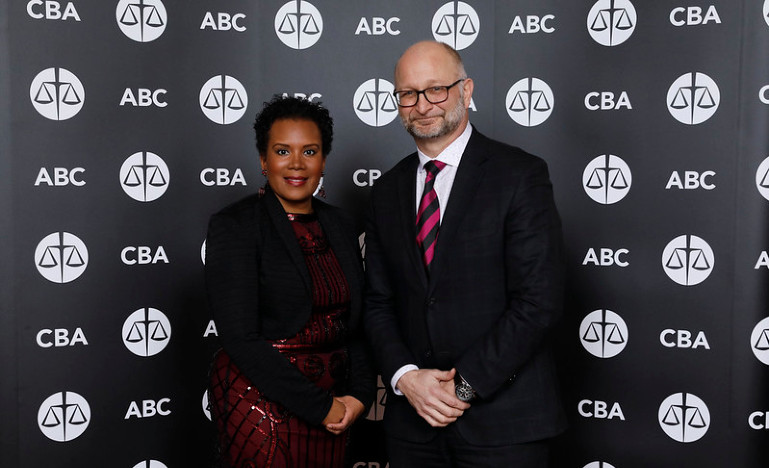 CBA President Vivene Salmon and Justice Minister David Lametti 