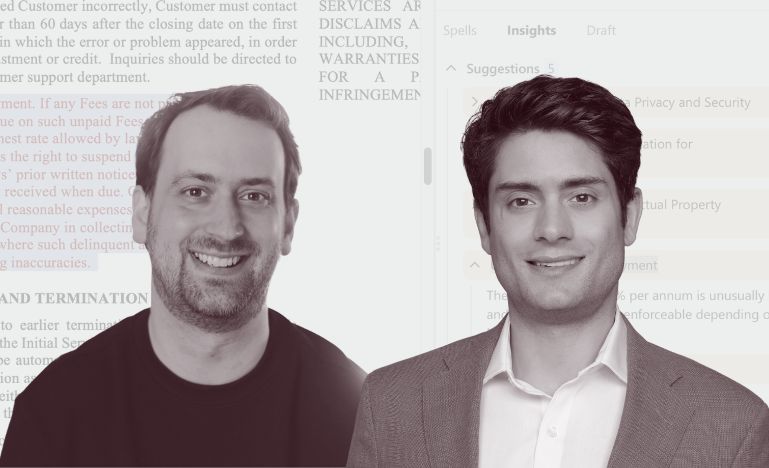 Scott Stevenson, CEO of Spellbook, and co-founder Daniel Di Maria