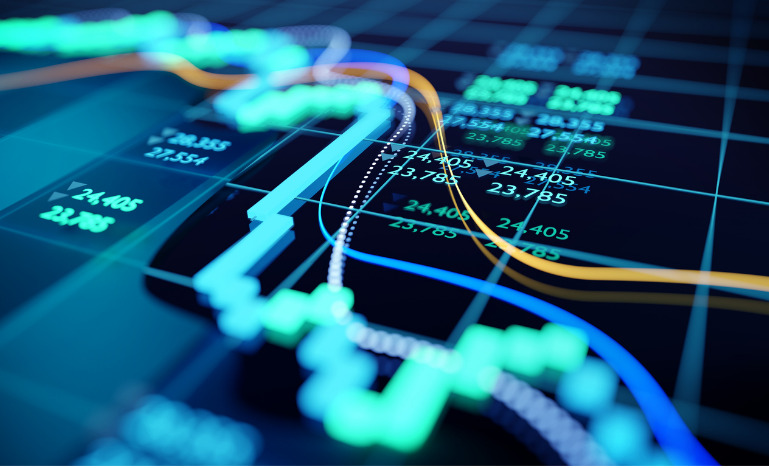 Stock market graph