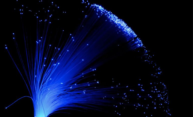 Blue fibre light