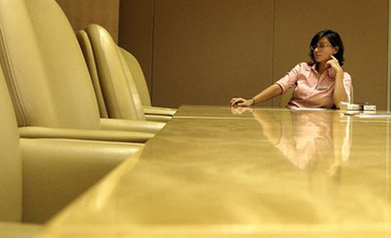 woman in boardroom