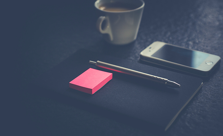 office supplies on a table