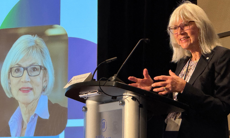 Former Supreme Court Chief Justice Beverley McLachlin speaks to the CBA's Construction and Infrastructure Law Conference