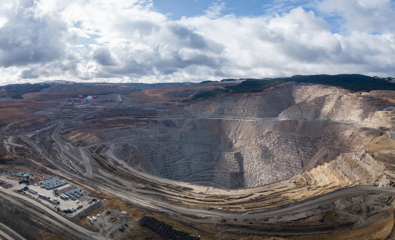 A copper mine in British Columbia