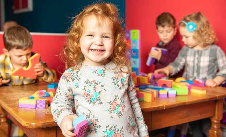 Kindergarten kids at play