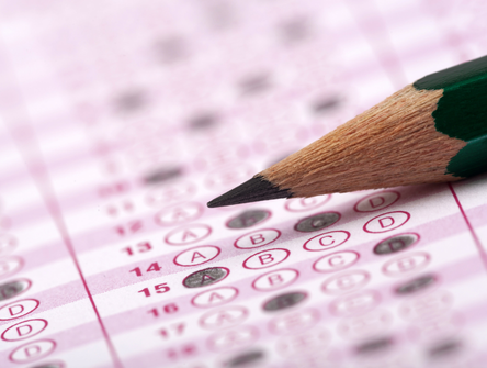 Feuille de réponses pour un test standardisé