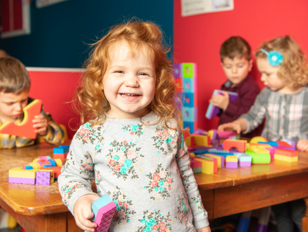Kindergarten kids at play