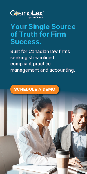 CosmoLex. Your Single Source of Truth for Firm Success. Built for Canadian law firms seeking streamlined, compliant practice management and accounting. Schedule a demo.