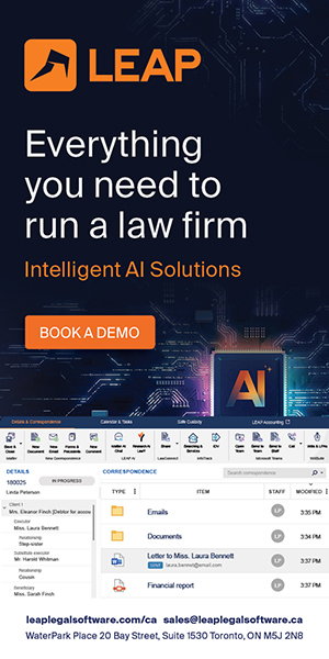 Everything you need to run a law firm - Book a demo - LEAP