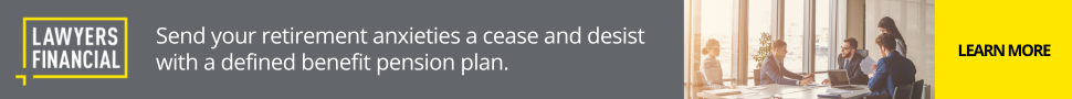 Send your retirement anxieties a cease and desist with a defined benefit pension plan. - Lawyers Financial