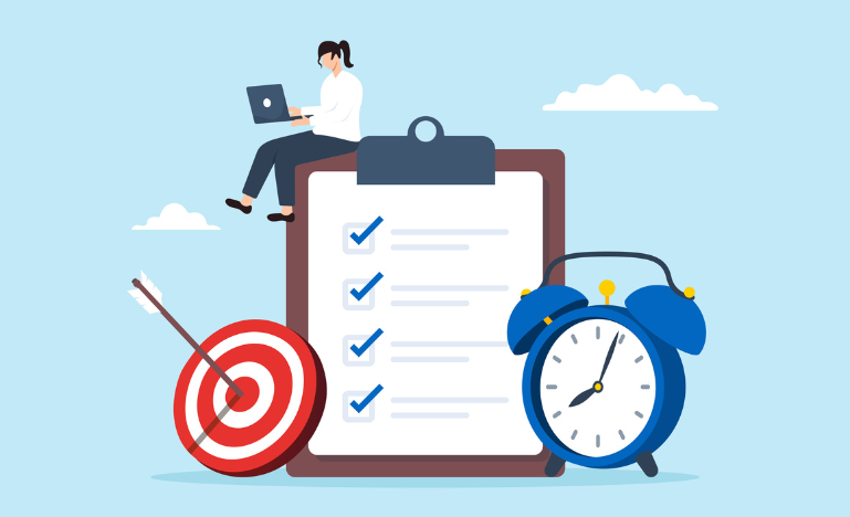 A graphic illustration of work productivity