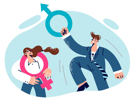 Une illustration graphique de l'inégalité des sexes