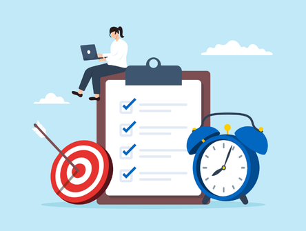 A graphic illustration of work productivity