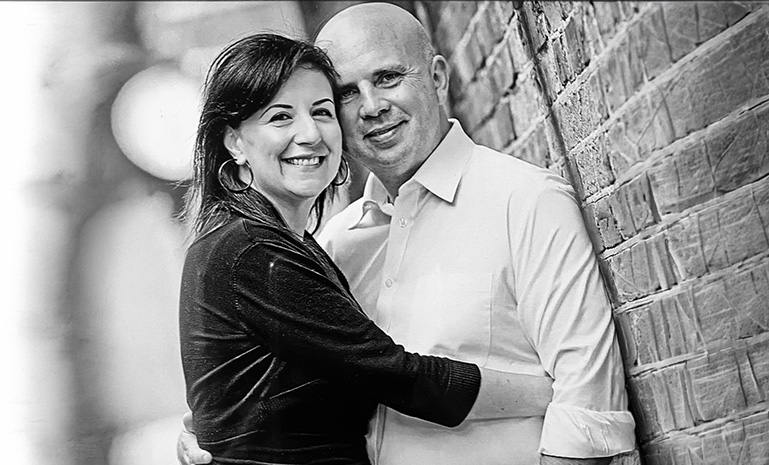 Orlando Da Silva and his wife Gianna