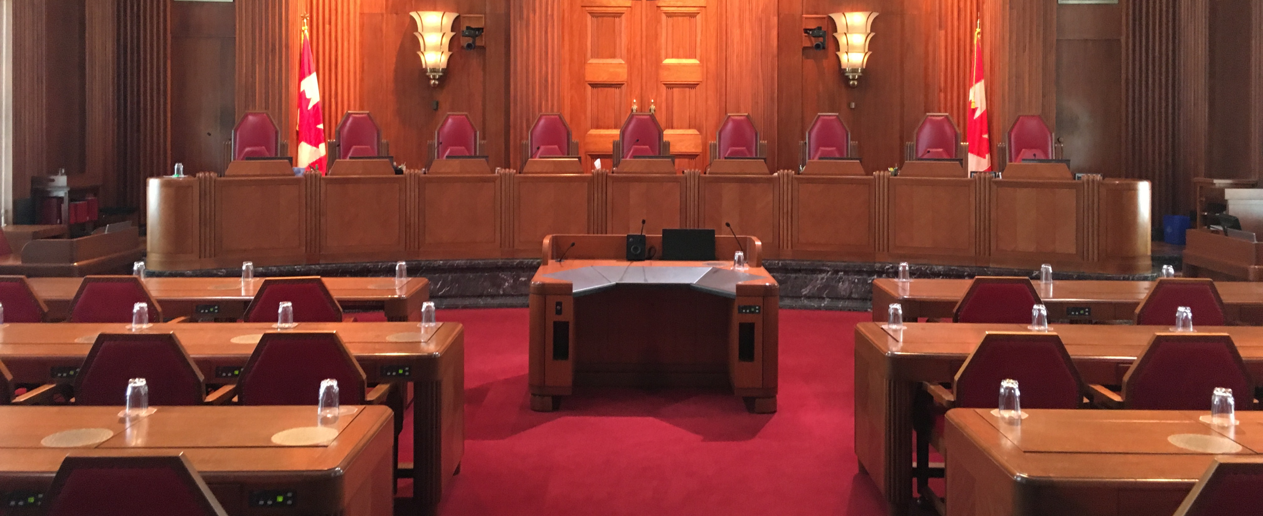 The Supreme Court of Canada's courtroom