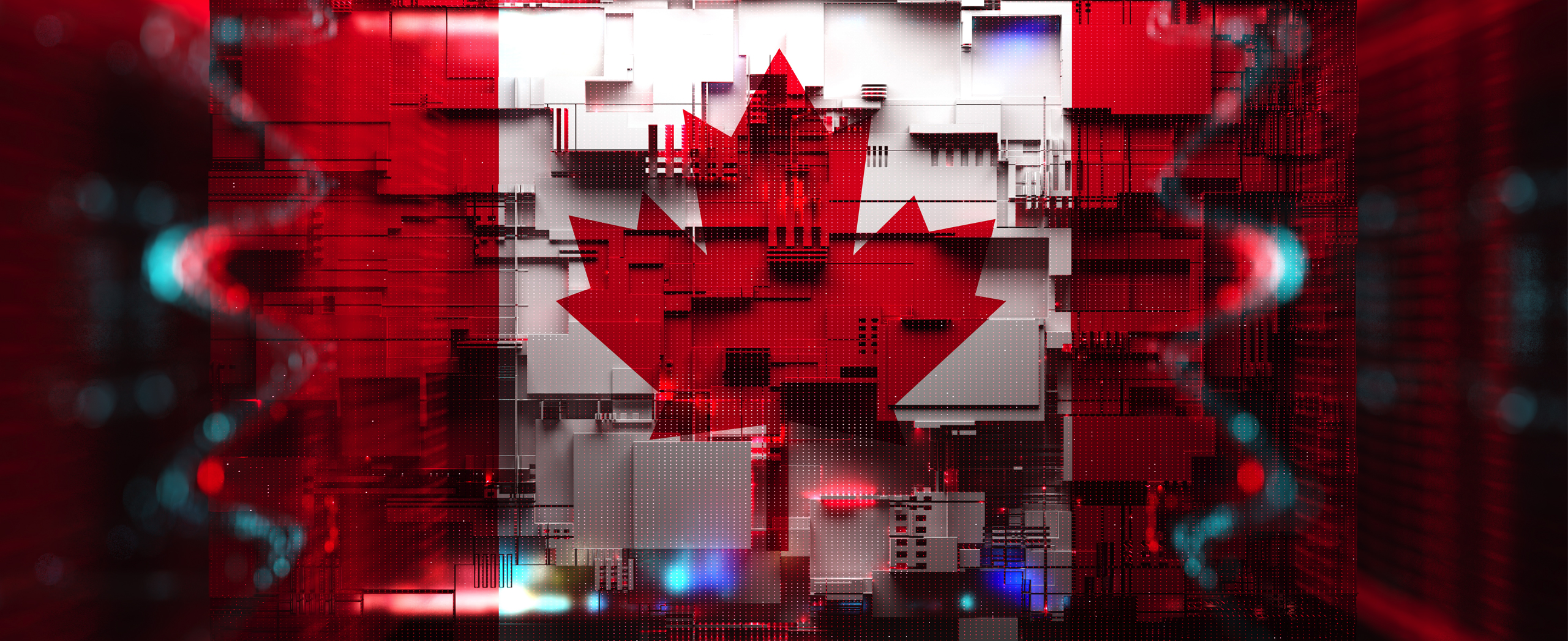 Stylized Canadian Flag