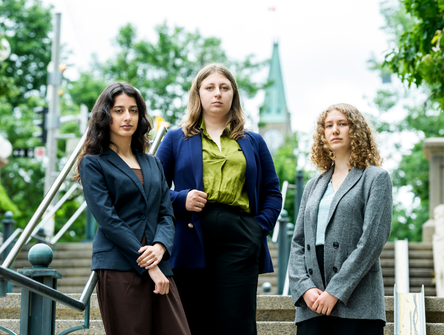 From left: Sophia Mathur, Marie Maltais, and Shirley Barnea